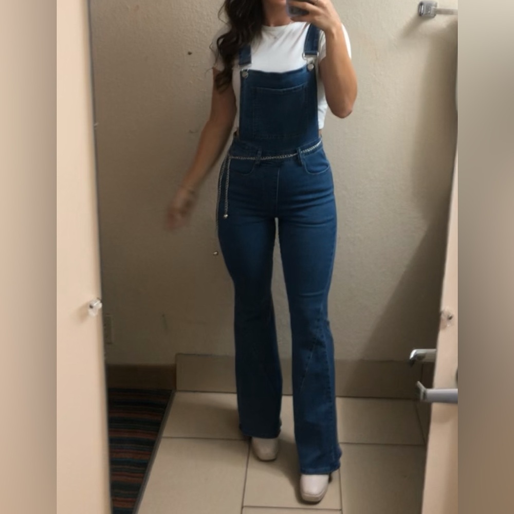 Women's Blue Denim Overalls